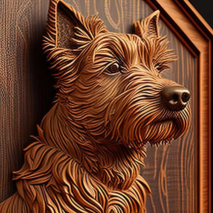 3D model Czech Terrier dog (STL)